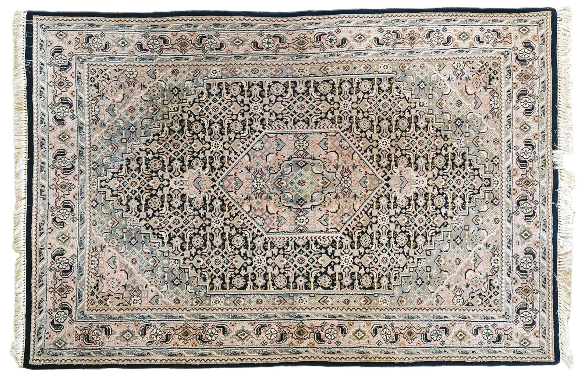 Hand-knotted wool carpet