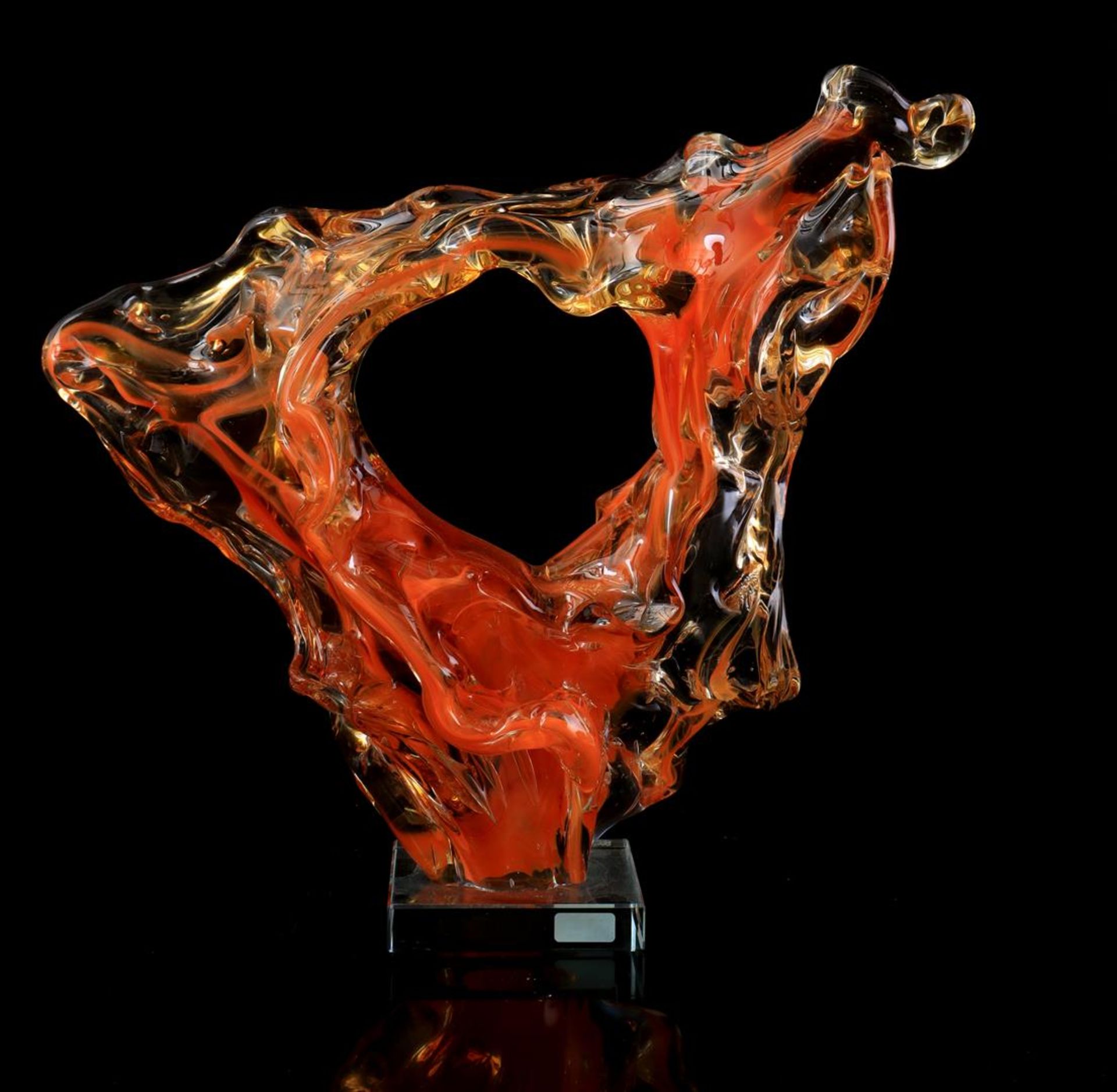 Glass ornamental object