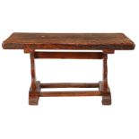 Solid oak coffee table