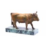 Zamak sculpture of a bull