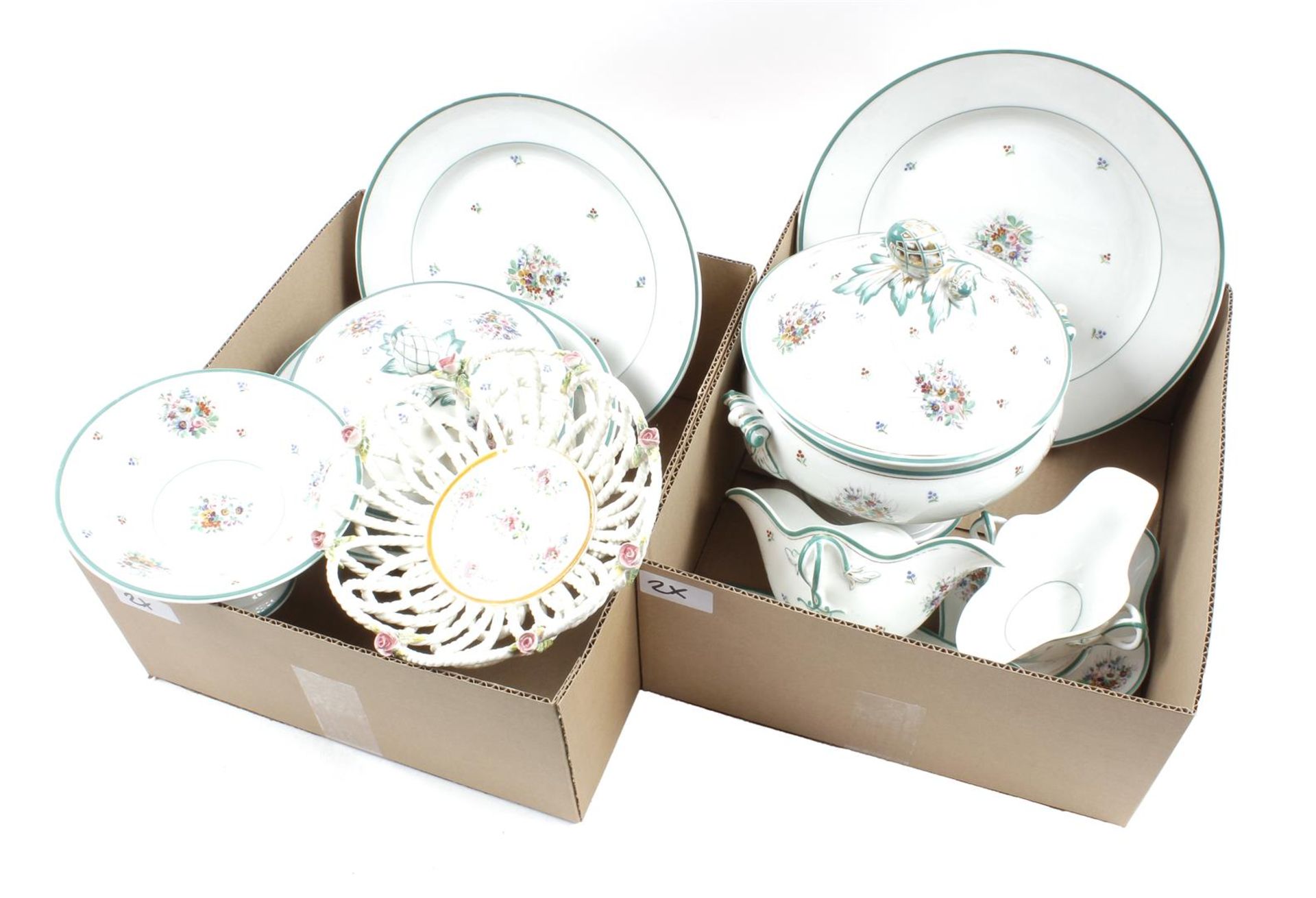 2 boxes of French porcelain