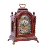 Table clock in walnut case