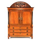 Oak Drents Louis XVI cabinet