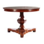 Mahogany veneer table