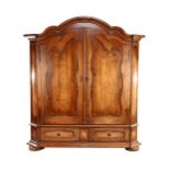 2-door oak counter cabinet