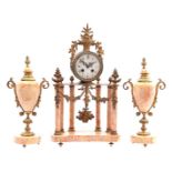 3-piece clock set with marble