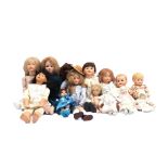 14 porcelain dolls