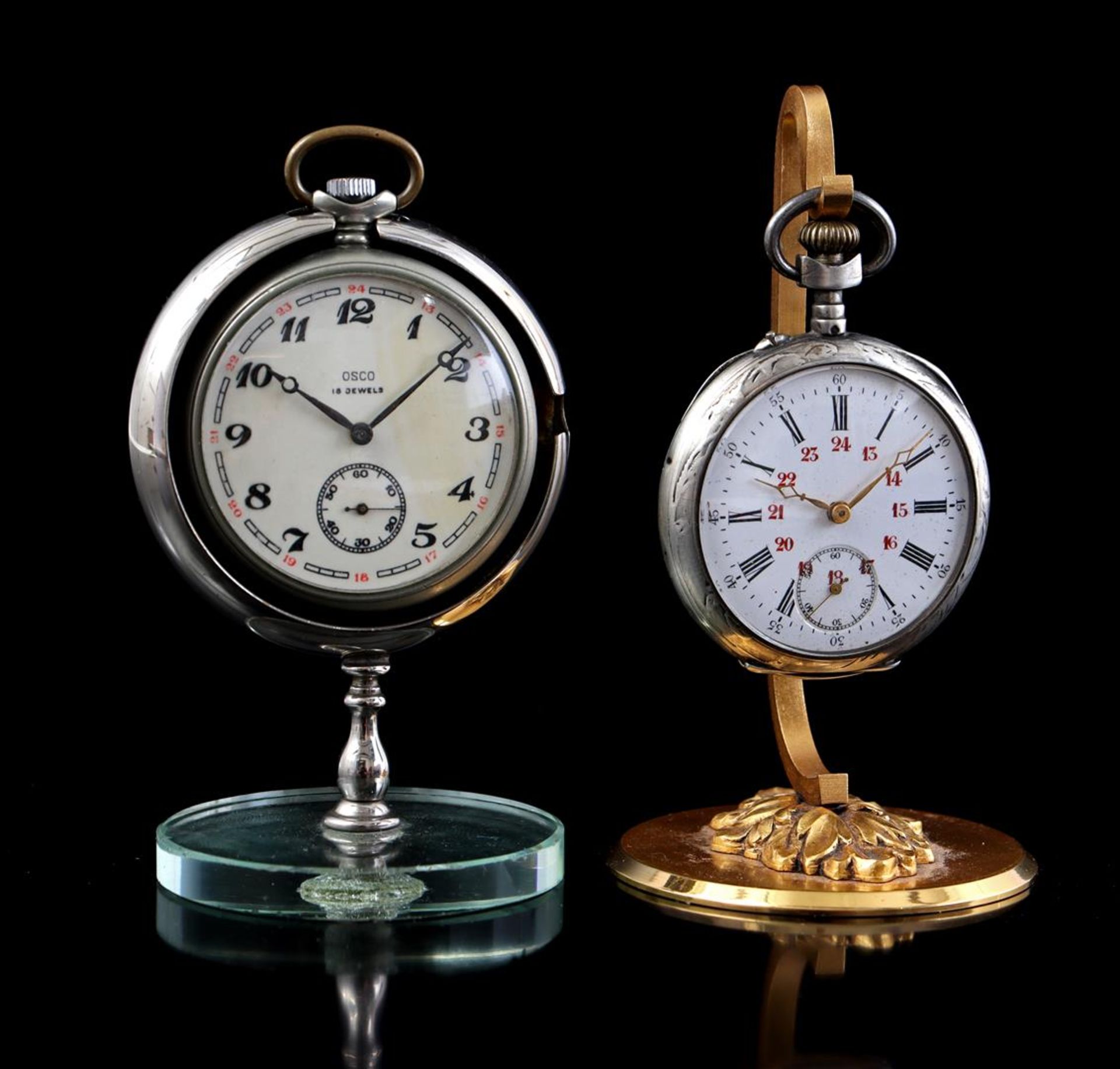 2 old vest pocket watches