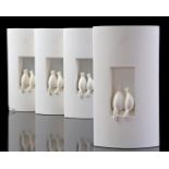 4 plaster wall lamps