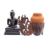 Wooden carved Buddha statue