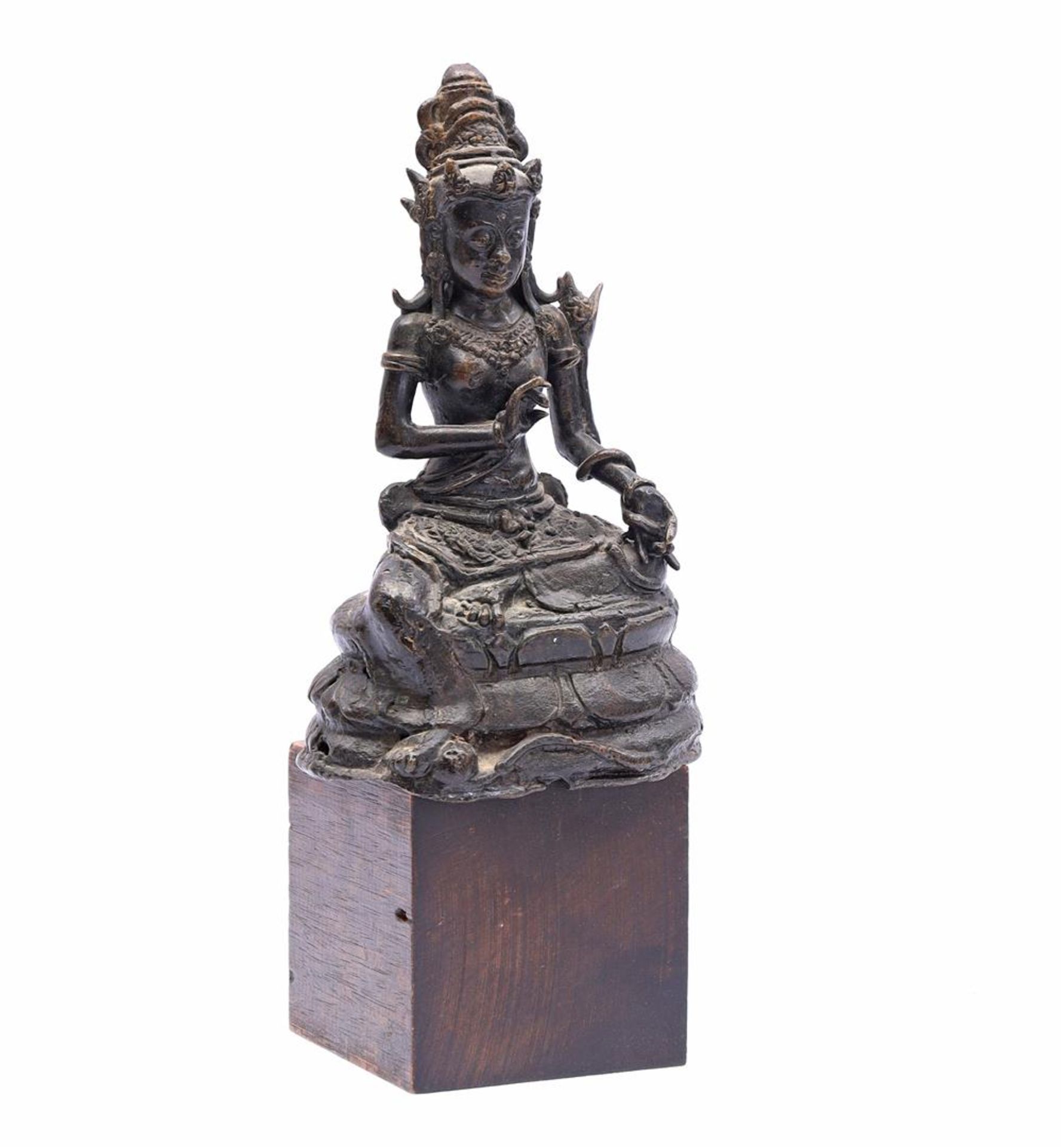 Asian bronze Buddha statue