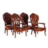 Series of 4 armchairs