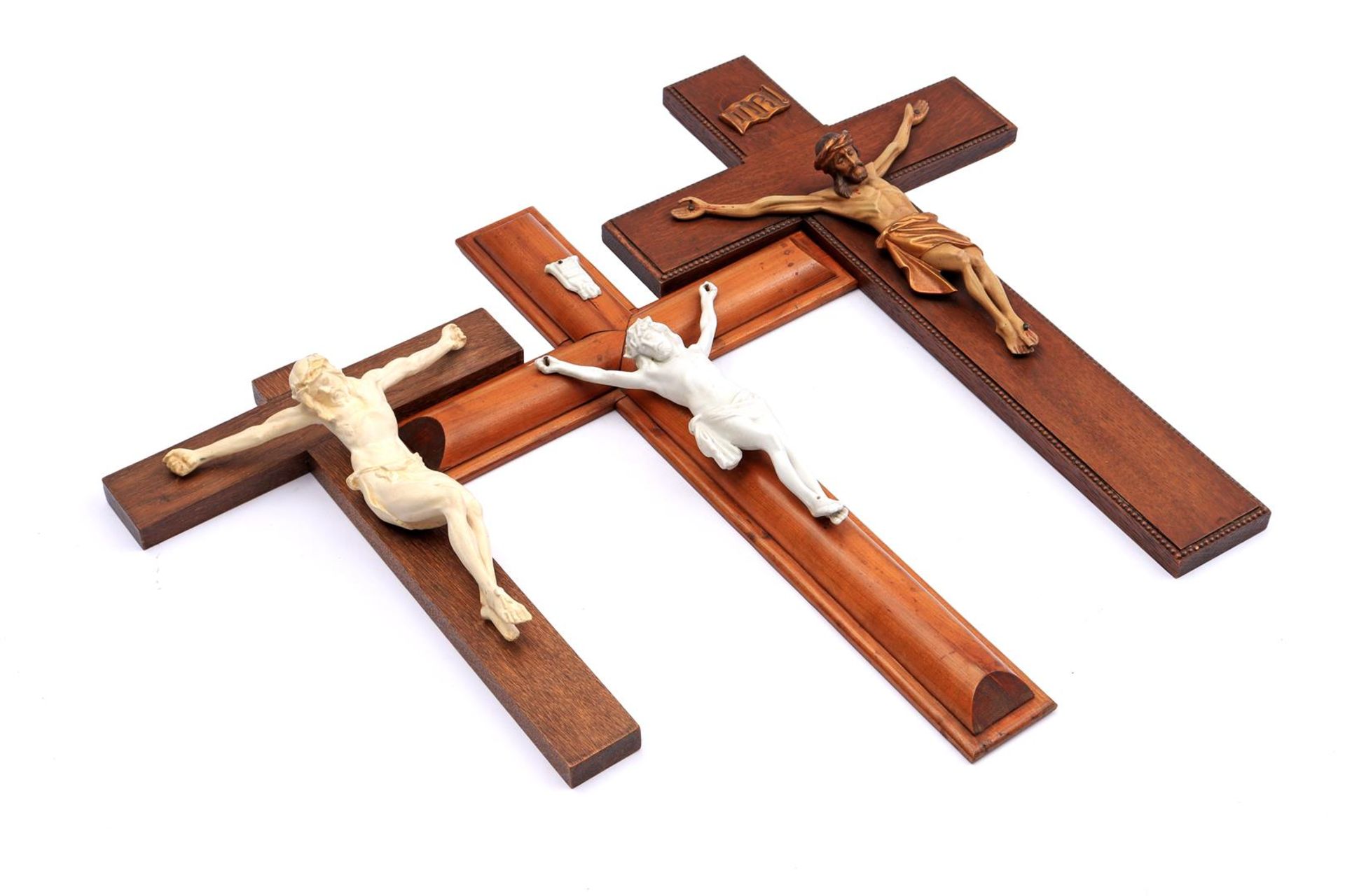 3 various crucifixes
