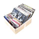 Box of LPs and singles