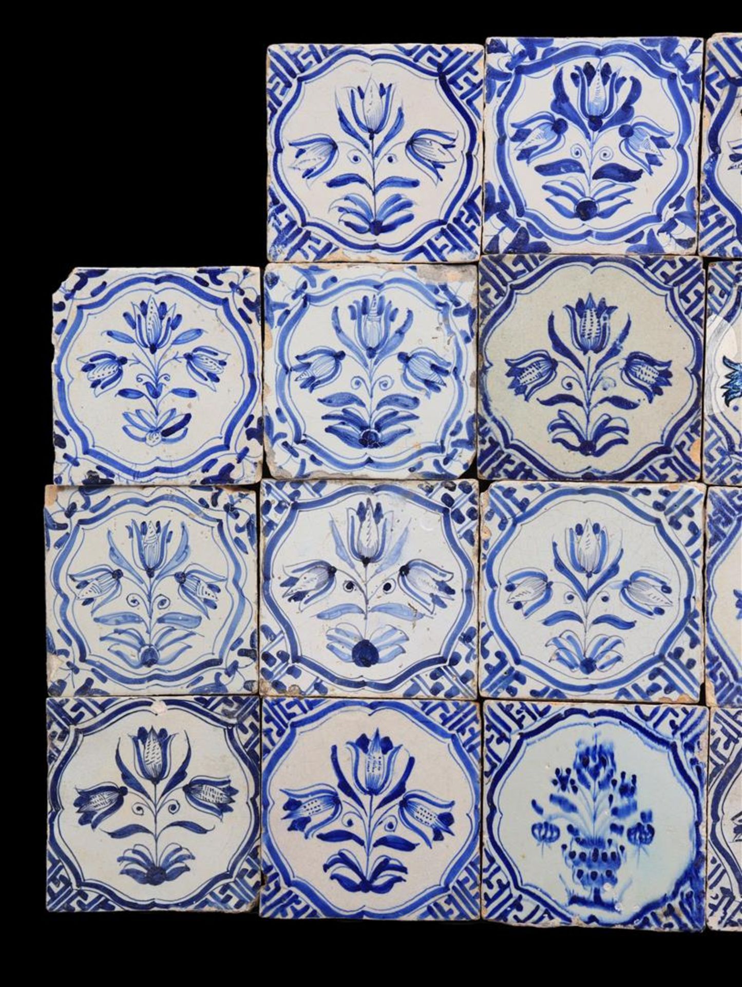 22 glazed earthenware tiles - Image 3 of 3