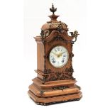 Walnut Lenzkirch table clock