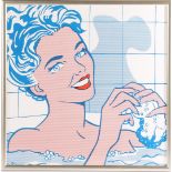 woman in the bath, graphics