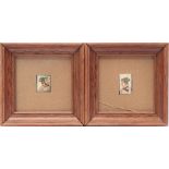 2 miniature paintings