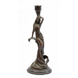 Table candlestick with female figure