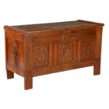 Antique oak blanket chest