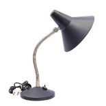 Metal black lacquered desk lamp