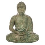 Bronze seated Buddha