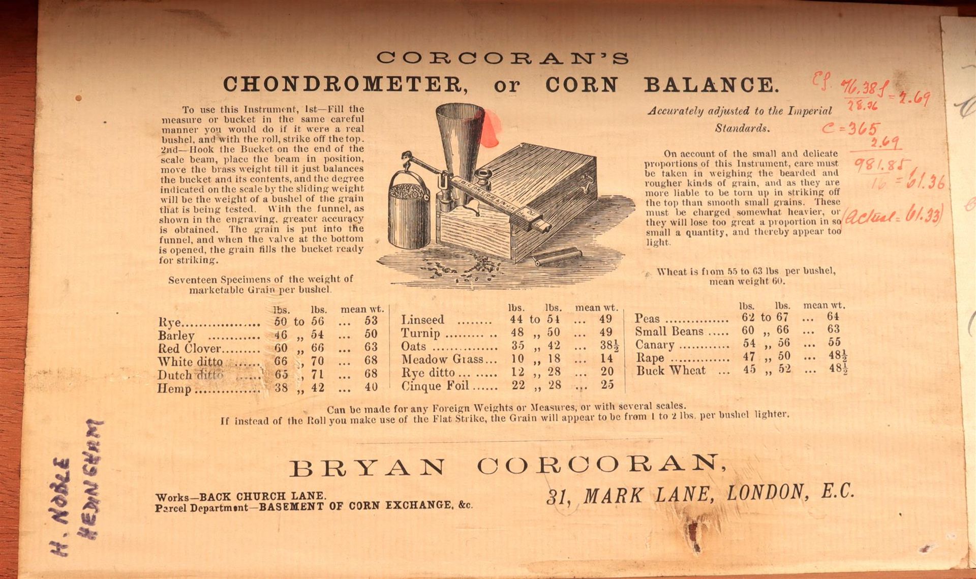 Corcoran's London chondrometer - Image 3 of 3