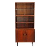 rosewood veneer wall cabinet