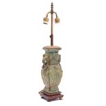 Bronze table lamp base