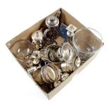 Box various silver plated