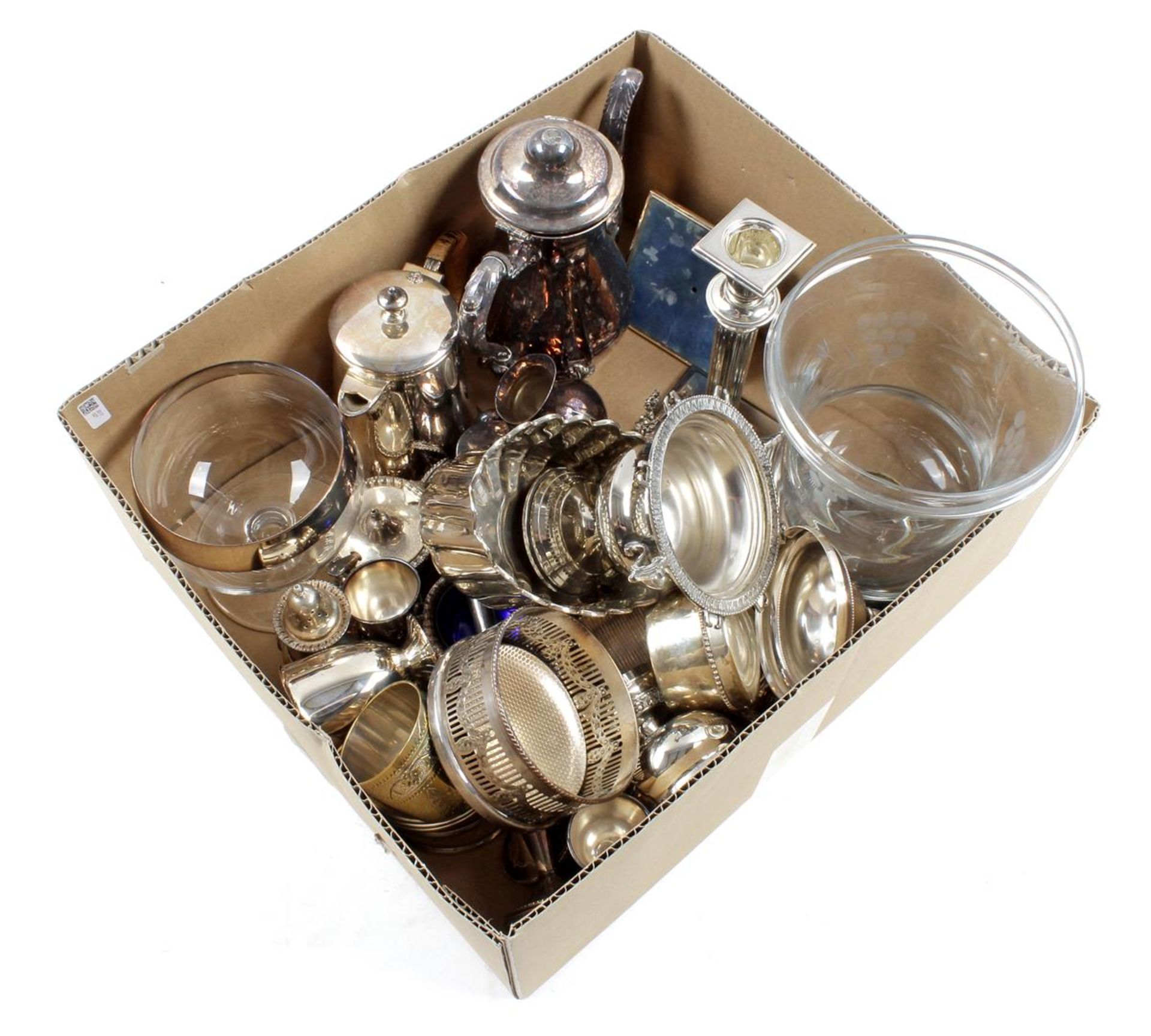 Box various silver plated