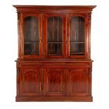 2-piece walnut veneer cabinet