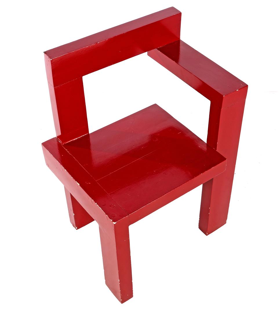 Wooden painted chair - Image 5 of 5