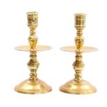 2 bronze table candlesticks