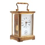 Brass travel alarm clock