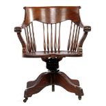 Oak captain's chair