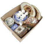 Box of various porcelain and earthenware
