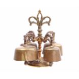 Bronze richly carved altar bell