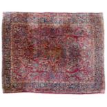 Hand-knotted wool rug