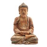 Wooden Buddha statue