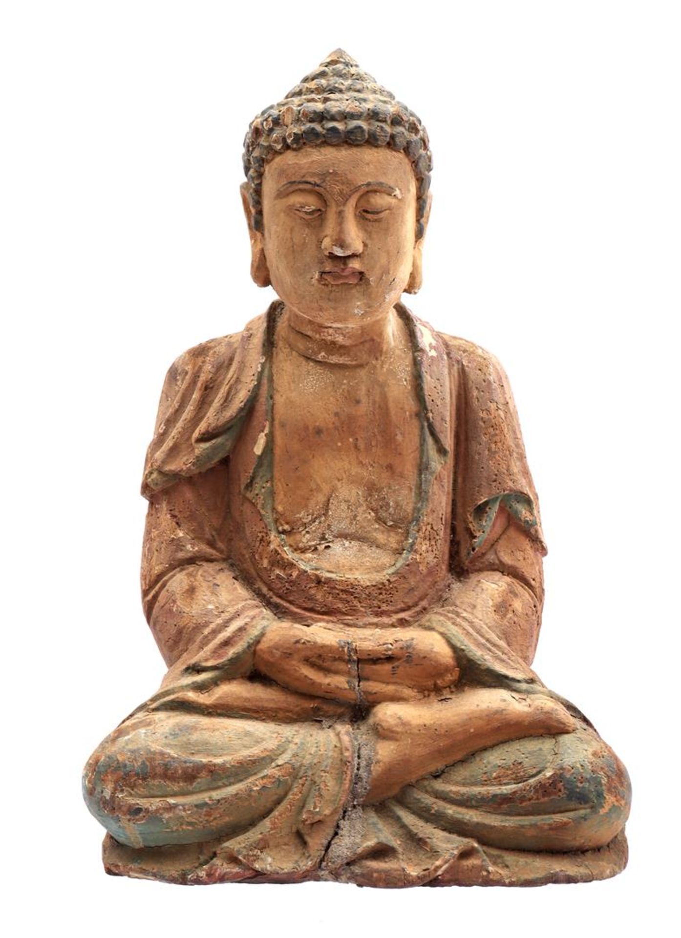 Wooden Buddha statue