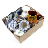 Box of various porcelain