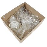 Box of various glassware