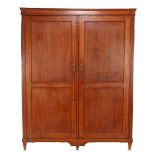 Oak 2-door wardrobe