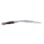 Kukri knife with black bone handle