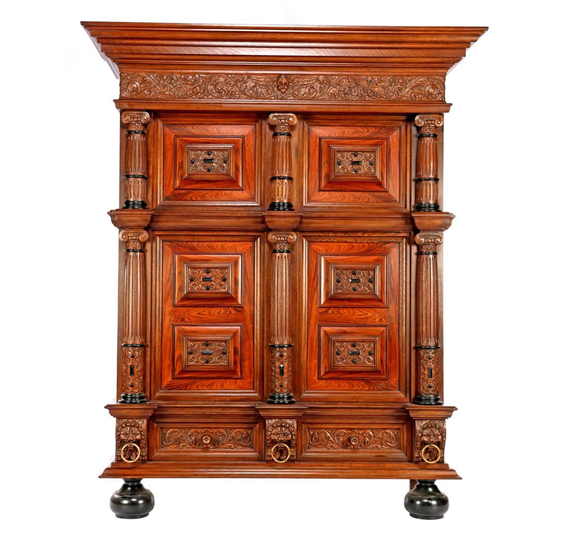 Oak Renaissance style cabinet