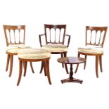 Lot walnut veneer furniture