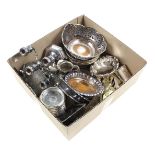 Box various silver plated