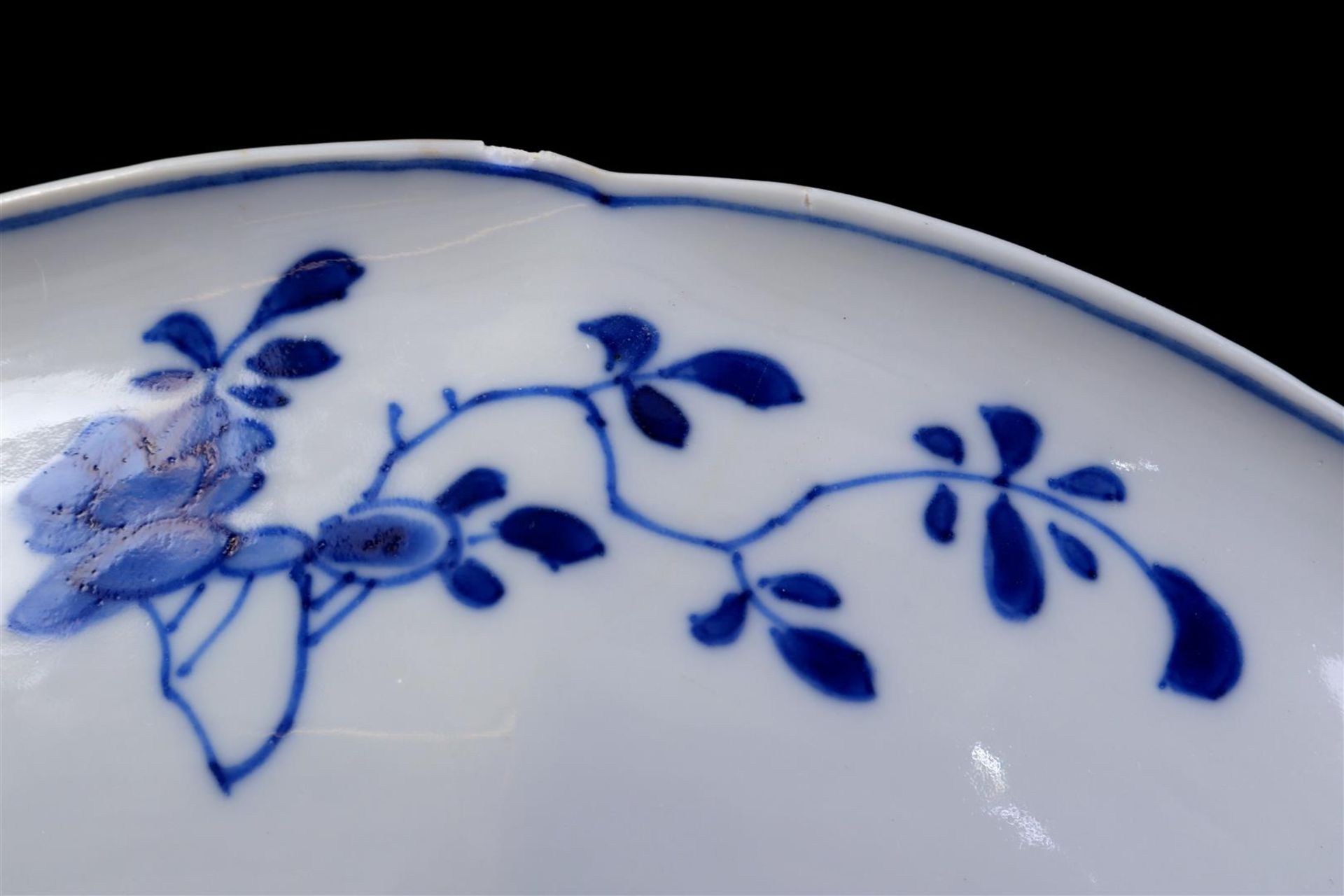 3 blue and white porcelain plates - Bild 3 aus 4