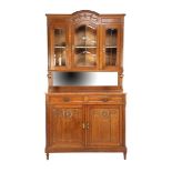 Oak Art Deco 2-piece sideboard